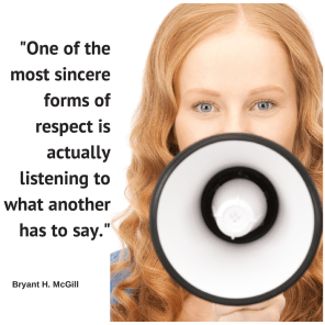 One of the most sincere forms of respect