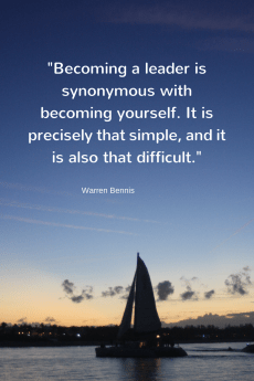 Becoming a leader is synonymous with