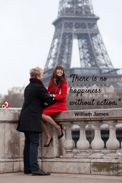 -There is no happiness without action.- (1)