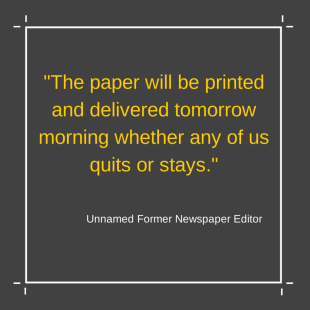 -the paper will be printed and delivered